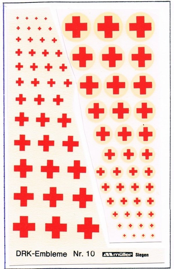 1508010 - DRK Embleme - Rechte Hälfte weiß unterlegt