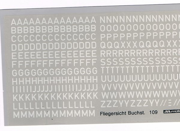 1508109 - Fliegersicht Buchst. 3,5 mm - Weiß