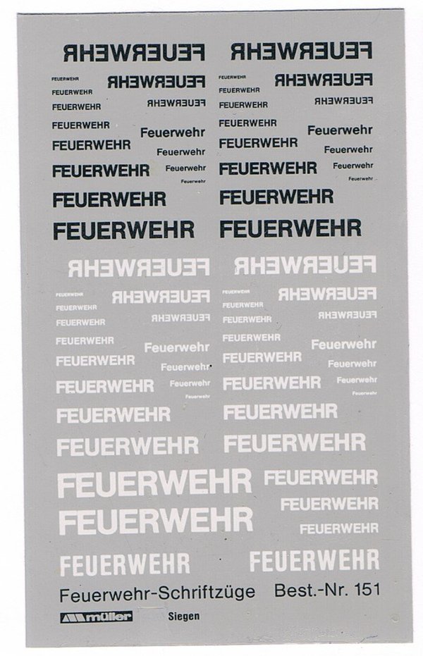 1508151 - FEUERWEHR - Schwarz und Weiß