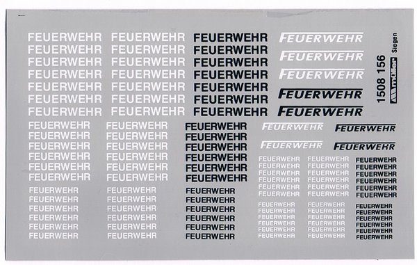 1508156 - FEUERWEHR - Schwarz und Weiß