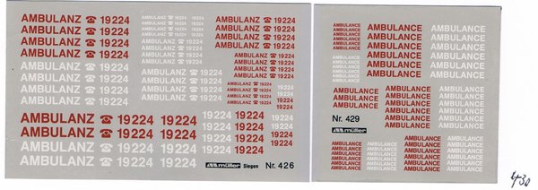 1508430 - Ambulanz, Ambulance - Rot, Weiß