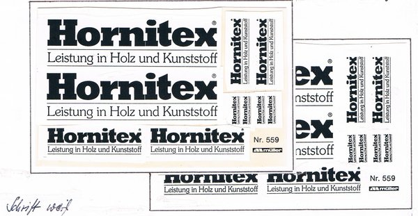1508559 - HORNITEX - Weiß, 2 Bogen