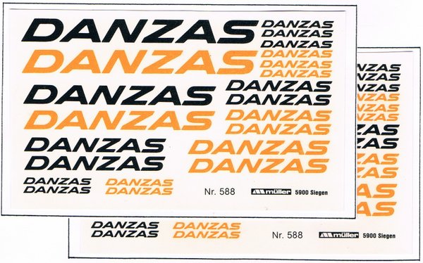 1508588 - DANZAS - Schwarz, Orange, 2 Bogen