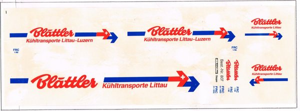 1508807 - Blättler Kühltransporte - Schweiz - 2 Bogen
