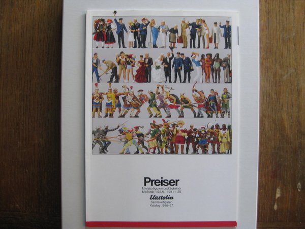 Preiser Nr, P-PE1996 Katalog "Preiser-Elastolin Sammlerfiguren 1996/97"
