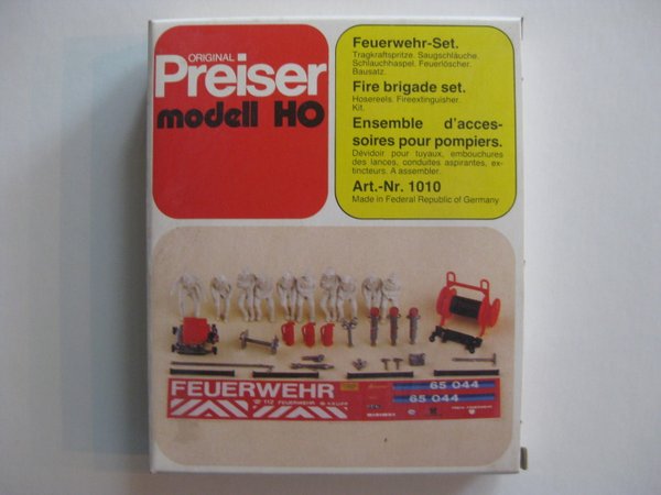 Preiser Nr, P1010 "Feuerwehr-Set,"